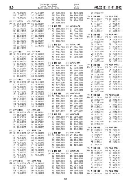 Bulletin 2012/02 - European Patent Office