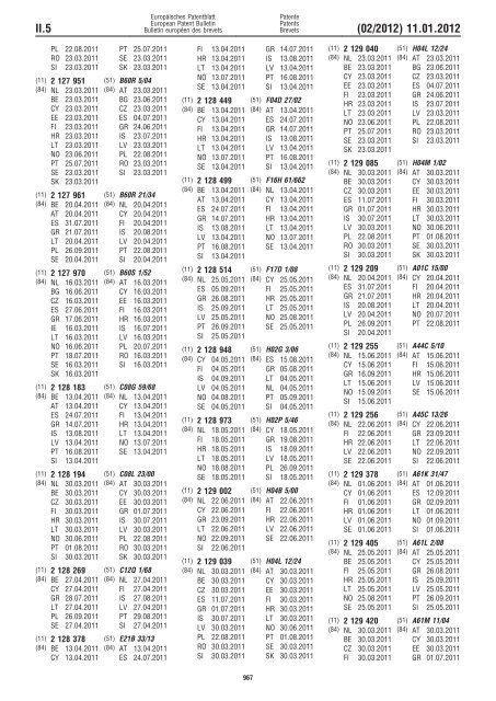 Bulletin 2012/02 - European Patent Office