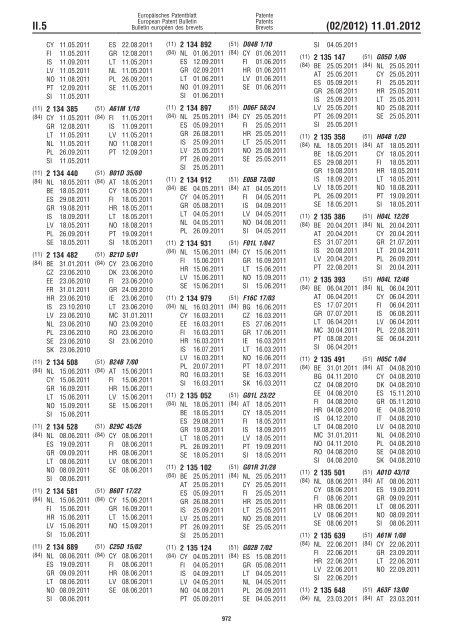 Bulletin 2012/02 - European Patent Office