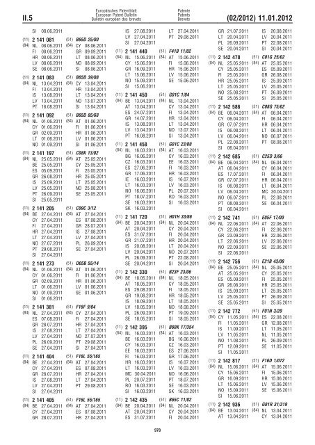 Bulletin 2012/02 - European Patent Office