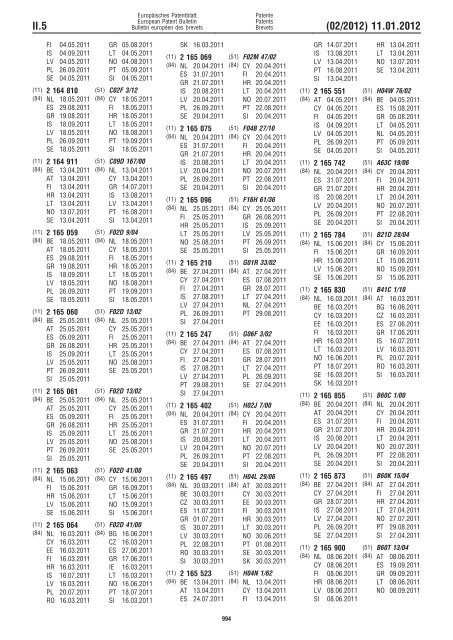 Bulletin 2012/02 - European Patent Office