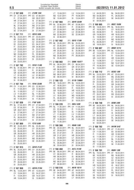 Bulletin 2012/02 - European Patent Office