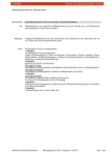 Katalog nach Themengebiet - Ostdeutsche Sparkassenakademie