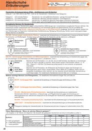 Handschuhe Erläuterungen - G.Strauss GmbH