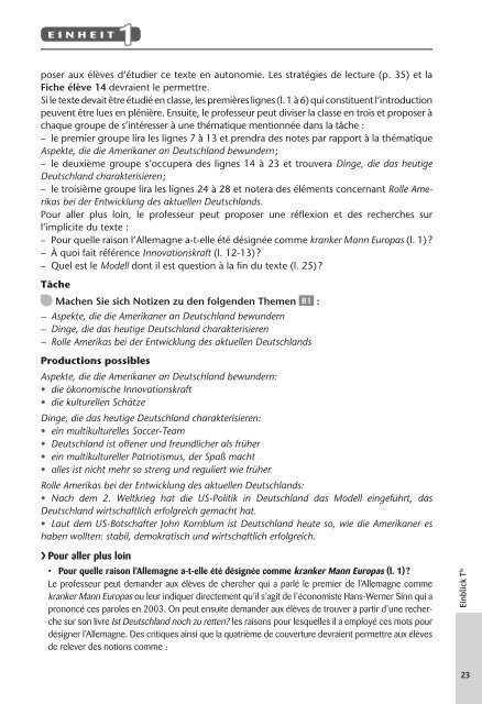 Extrait du Cahier d'activités en ligne et du Fichier ... - Hachette