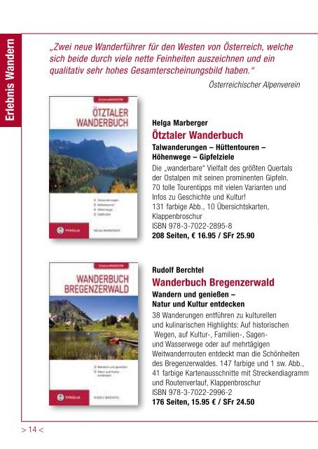 Erlebte Welt der Berge - Tyrolia Verlag