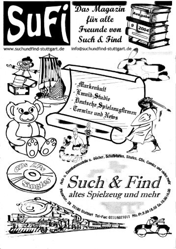 Such & Find Magazin Nr. 9 - Such & Find Stuttgart