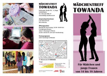 Faltblatt Mädchentreff TOWANDA