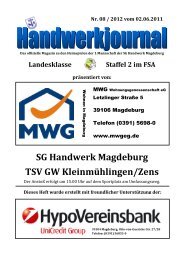 SG Handwerk Magdeburg TSV GW Kleinmühlingen/Zens