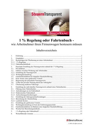 1 % Regelung oder Fahrtenbuch - - Traum-Projekt