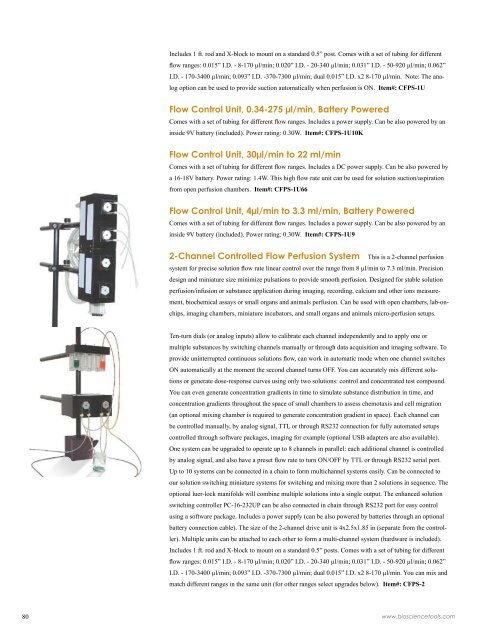 Controlled Environment Systems for High ... - Bioscience Tools