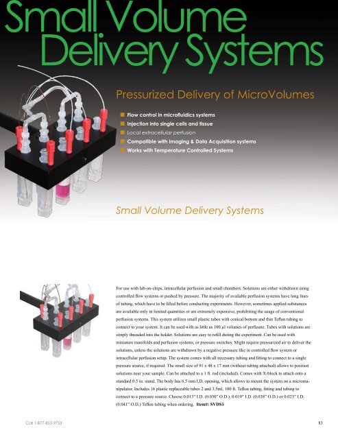 Controlled Environment Systems for High ... - Bioscience Tools