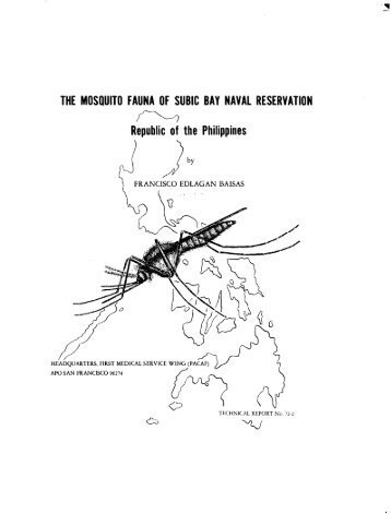 The mosquito fauna of Subic Bay Naval Reservation - Systematic ...