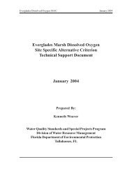 Everglades DO SSAC - Florida Department of Environmental ...