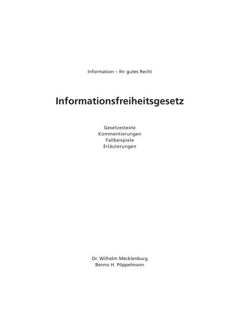 Informationsfreiheitsgesetz - Transparency International