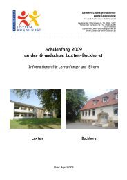 Schulanfang 2009 an der Grundschule Loxten-Bockhorst - strato