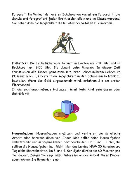 Schulanfang 2009 an der Grundschule Loxten-Bockhorst - strato