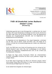 FAIR AG Grundschule Loxten-Bockhorst Standort Loxten - strato