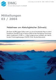 Mitteilungen 03 / 2004 - Deutsche Meteorologische Gesellschaft eV ...