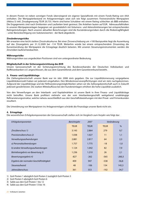 Geschäftsbericht - Volksbank-Jestetten