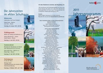 2011 - Kulturkreis Jestetten