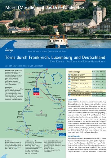 (Moselle) und das Drei-Länder-Eck - Joy-Sailing