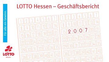 Geschäftsbericht 2007 - LOTTO-Hessen