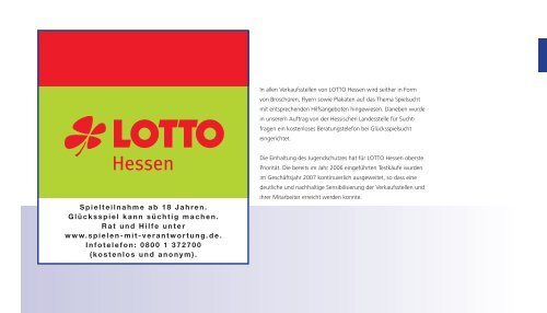 Geschäftsbericht 2007 - LOTTO-Hessen