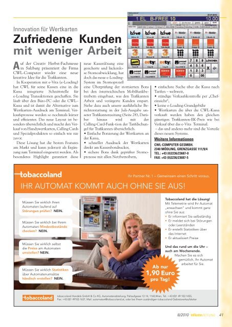 August 2010: Seite 1-48 (PDF, 11,6 - Trafikantenzeitung