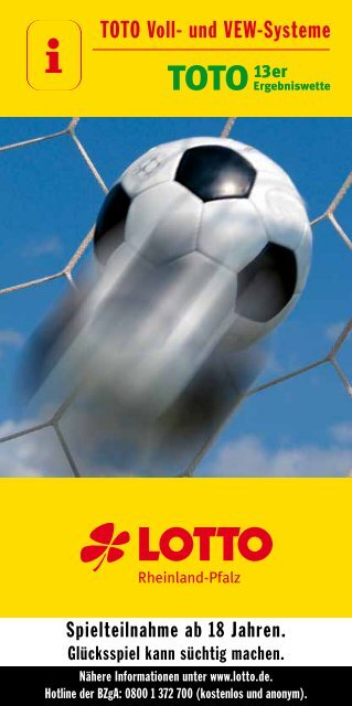 Toto Voll Und Vew Systeme Lotto Rheinland Pfalz