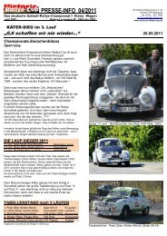 PRESSE-INFO 04/2011 - Historic-Rallye-Cup