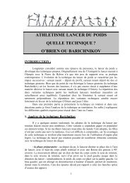 ATHLETISME LANCER DU POIDS QUELLE TECHNIQUE ? O ...