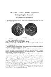 A Medieval Coin Find from the Netherlands - Royal Numismatic ...