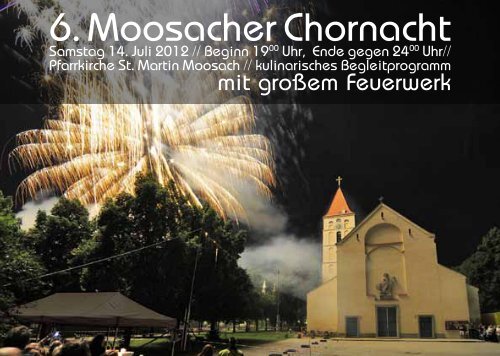 6. Moosacher Chornacht - Pfarrei St. Martin München-Moosach
