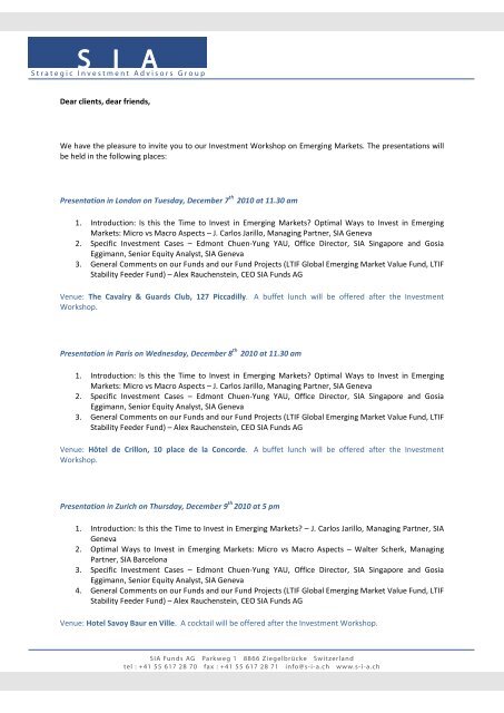 Dear Clients Dear Friends We Have The Pleasure To Invite You To