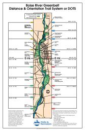 Greenbelt Map - Boise Parks & Recreation - the City of Boise