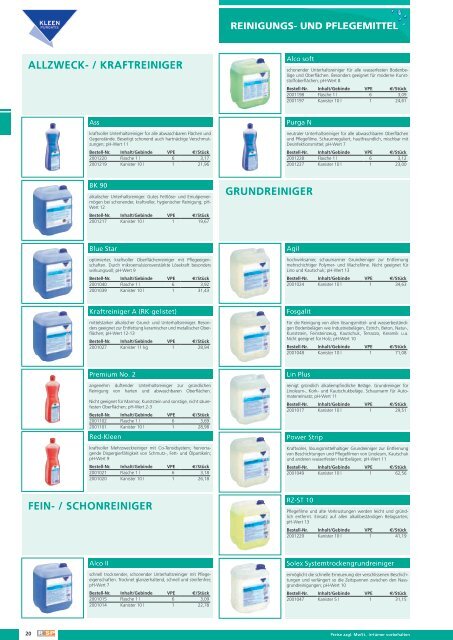 produkte und preise 2010/2011 produkte und preise 2010/2011