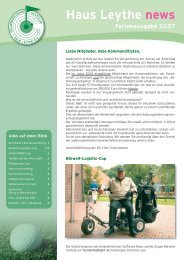 HLN Ausgabe 1.indd - Gelsenkirchener Golfclub Haus Leythe e.V.