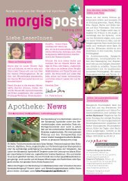 Apotheke: News - TopPharm Morgental Apotheke, Drogerie und ...