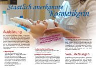 Kosmetikerin - Berufsfachschule für Kosmetik & Wellness Freiburg