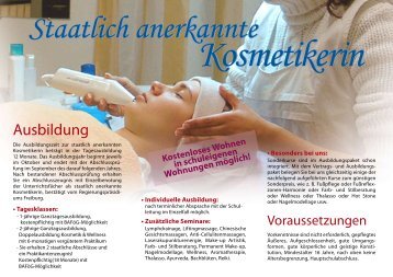Kosmetikerin - Berufsfachschule für Kosmetik & Wellness Freiburg