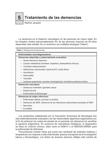 Tratamiento de las demencias - Asociación Colombiana de ...