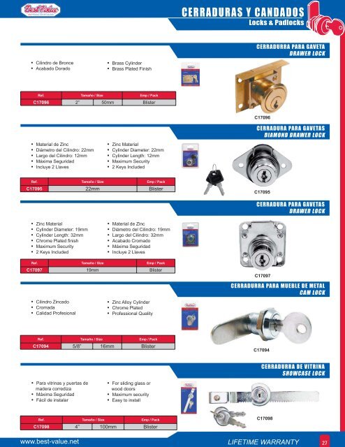 cerraduras y candados best value - Importaciones Vega.com