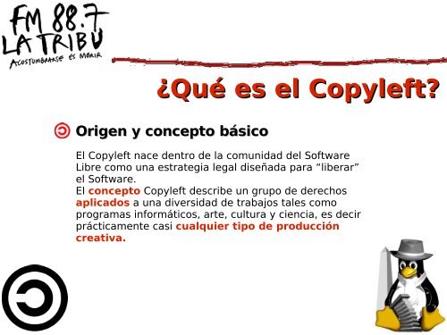 Copyleft: Un pequeño parche para una sociedad minada