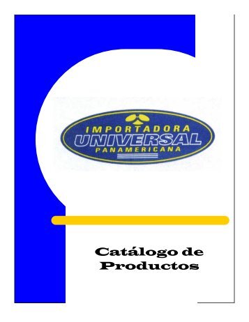 Catálogo de Productos - Importadora Universal Panamericana