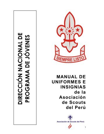 Manual de uniforme e insignias r3 - Scouts del Perú