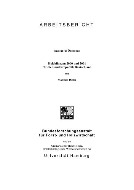 Bundesforschungsanstalt für Forst- und Holzwirtschaft