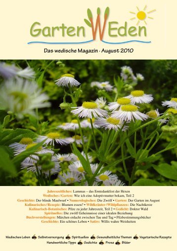 Das wedische Magazin . August 2010 - Garten Weden