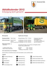Abfallkalender 2012 - Gemeinde Stäfa