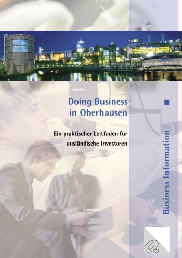 Doing Business OB dt - WFO Wirtschaftsförderung Oberhausen GmbH